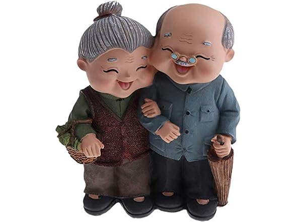 Taotenish Elderly Couple Figurines Weddi