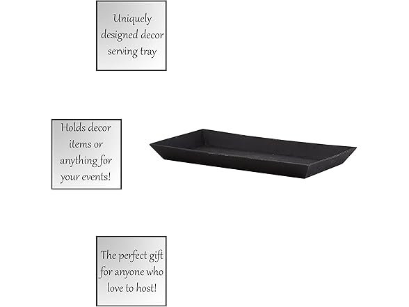 47th & Main Durable Cast Iron Serving Tray 10.2" x 5.80"