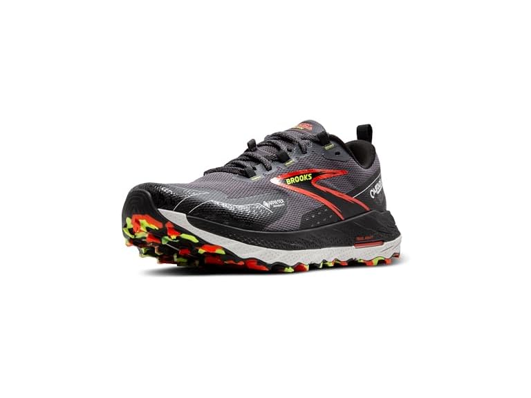 Brooks Cascadia 18 GTX Men's Shoes Blackened Pearl/Black/Tomato