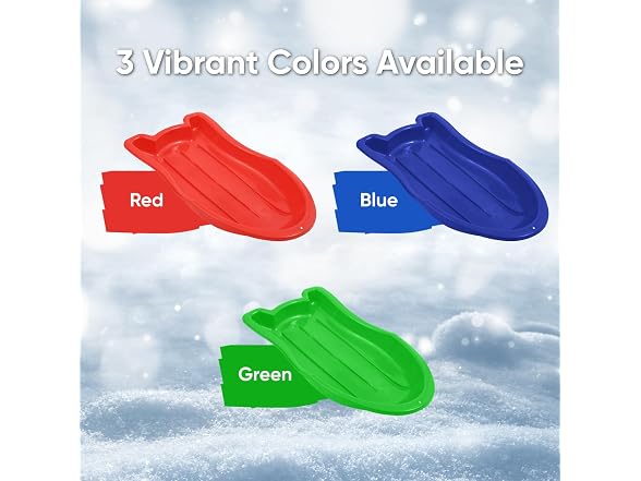 Superio Toboggan Snow Sled for Kids and Adults, 37"12 Pack