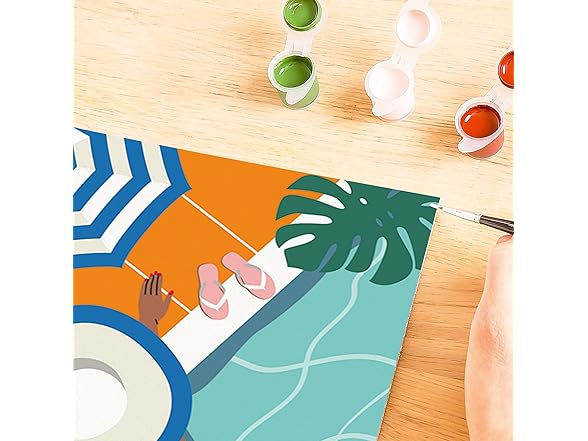 Ravensburger Creart Pool Time Paint by Numbers Kit for Adults