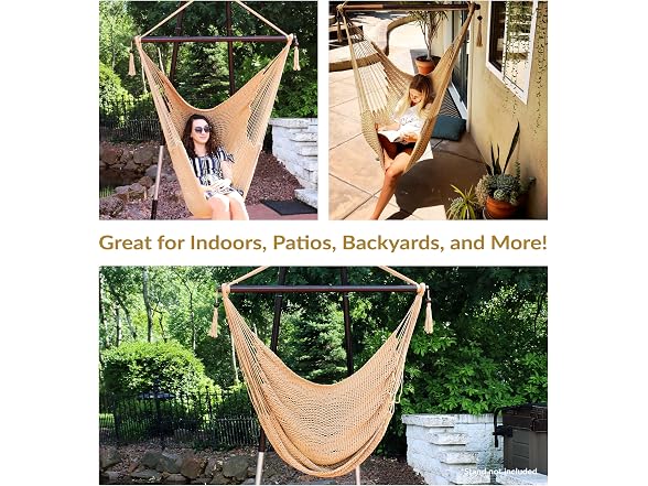 Sunnydaze Outdoor Hammock Chair Swing