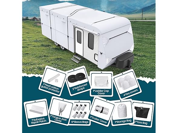 XGEAR 210D Upgraded Travel Trailer Cover