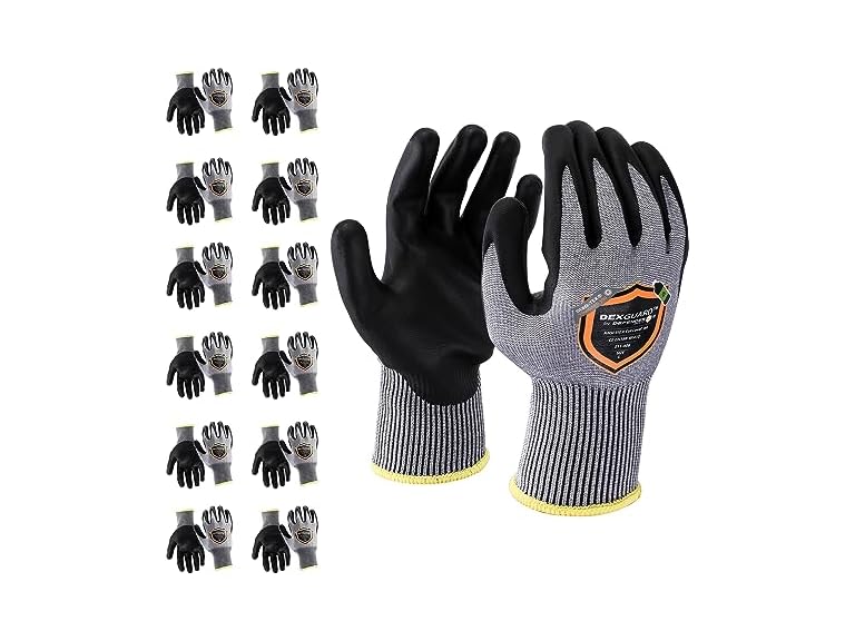 DEXGUARD™ ANSI A4 Cut Resistant Work Gloves 12pk