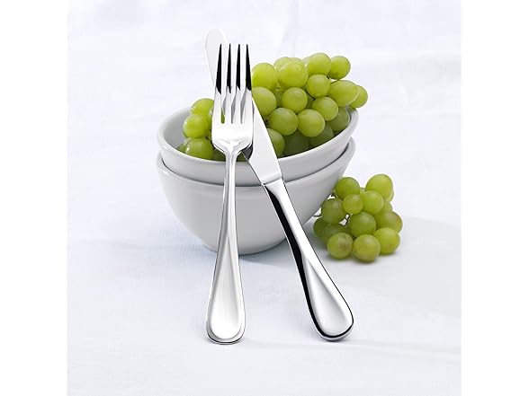 Mikasa Bravo 18.10 45 Piece Stainless Steel Flatware Set, Service for 8