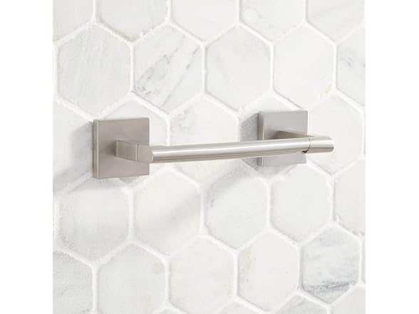 Signature Hardware Hibiscus Single Post Toilet Paper Holder