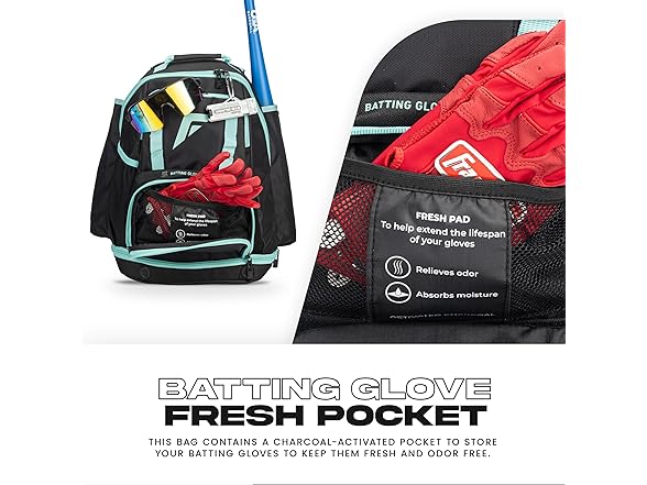 Franklin Sports MLB Gameday Kids Equipment Bat Bag - Gallery 4