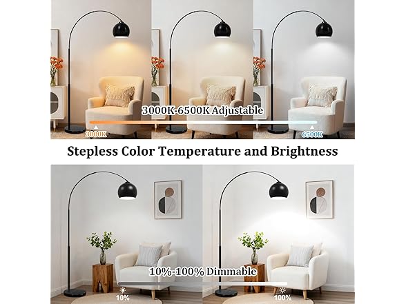 Bairth 77” Arc Floor Lamp