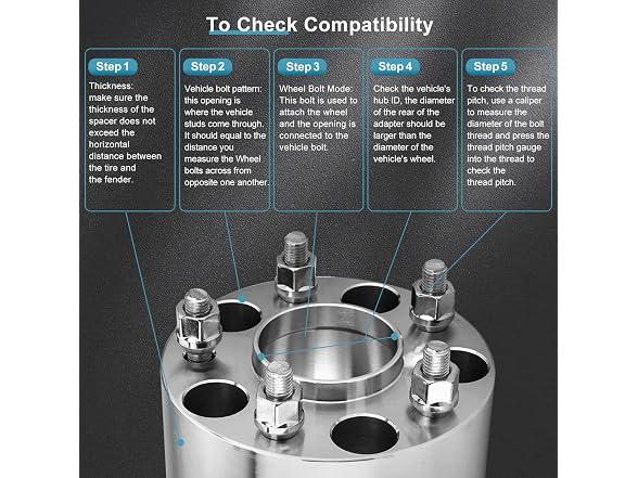 AutoForever Wheel Spacers Compatible with Chevy 5x