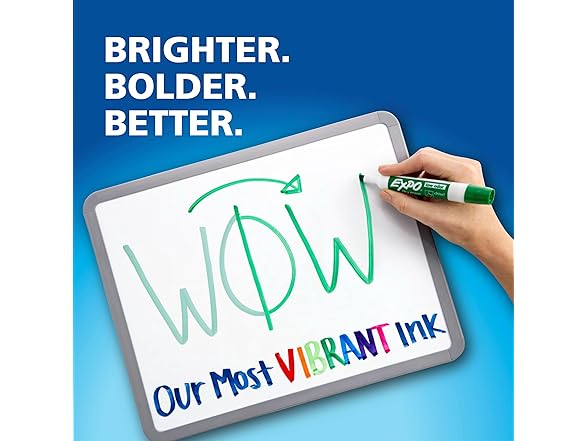 EXPO Dry Erase Fine Tip Markers, 12 Count