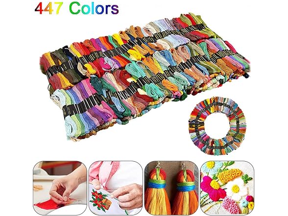 Friendship Bracelet String, 447 Skeins