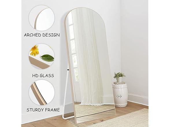 NeuType Arched Full Mirror 65"x22"