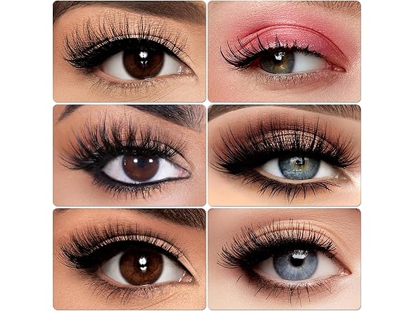 LoveOurHome 12 Pairs Faux Mink Lashes