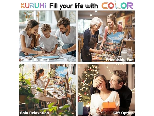 KURUMi Art DIY Paint by Numbers