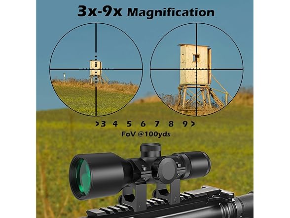 UUQ 3-9x40 Compact Rifle Scope