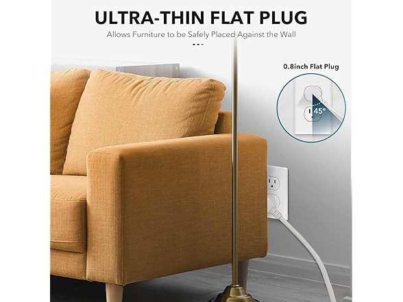 Clear Power B09VXBH7JF Clear Power 2-Outlet Power Str