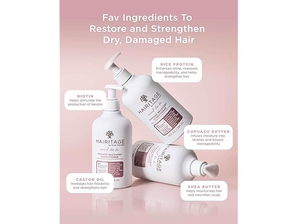 Hairitage Biotin Damage Repair Shampoo and Conditioner Set