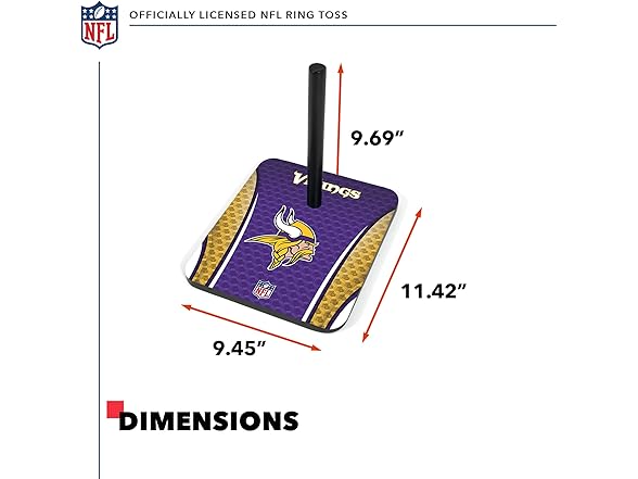 MINNESOTA VIKINGS Quoits Ring Toss Set