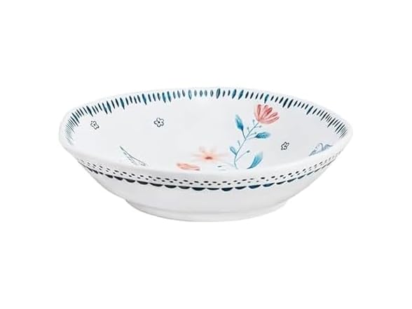 Fitz and Floyd Gracie Serving Bowl, White, 10 Inch