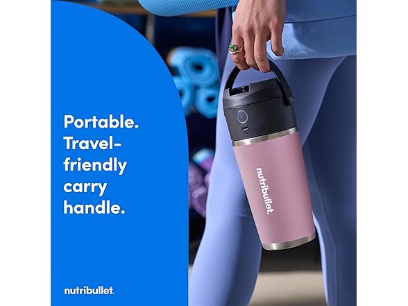 nutribullet Flip Portable Blender with Insulated Cup, Lavender