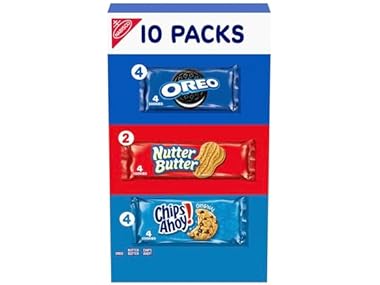$5.49, Was $7.57, 27% Off! 10PK Nabisco Cookie Variety Pack, OREO, Nutter Butter dealfomo