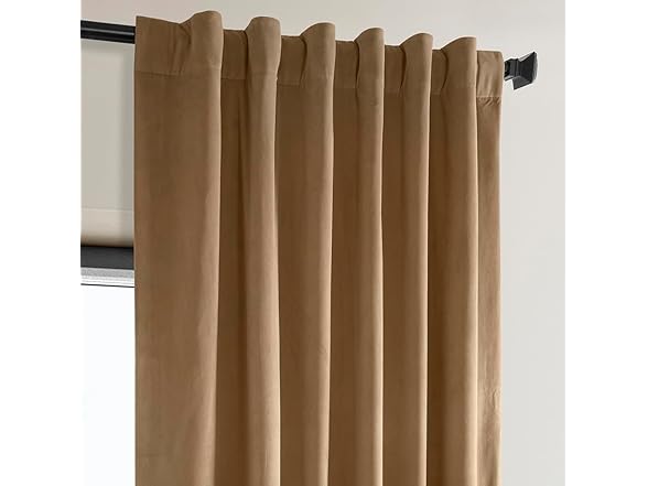 HPD Half Price Drapes Heritage Plush Velvet Curtain
