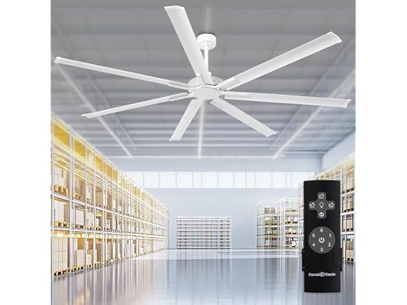 Parrot Uncle F8311WH110V 84" Ceiling Fan No Light