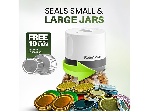 RoboSeal Rechargeable Mason Jar Vacuum