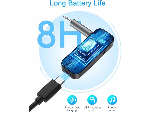 Ankilo Aux Bluetooth 5.4 Adapter for Car