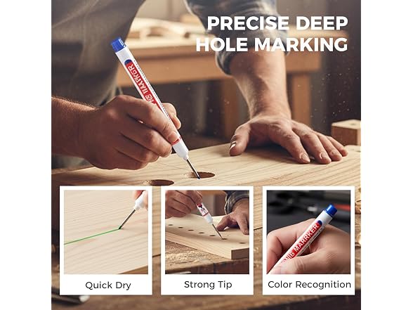 Kruggo CON-24 Long Head Deep Hole Marker