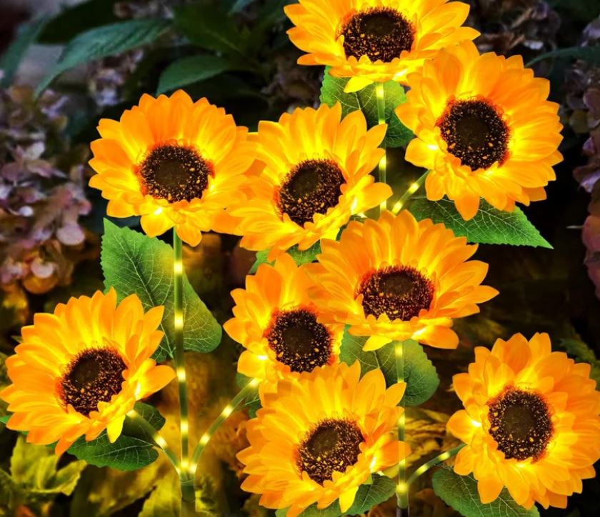 Hakol 3 Pack Solar Garden Lights with 9 Sunflower Lights - Gallery 4