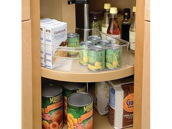 iDesign Lazy Susan 1/4 Wedge Organizer Bin