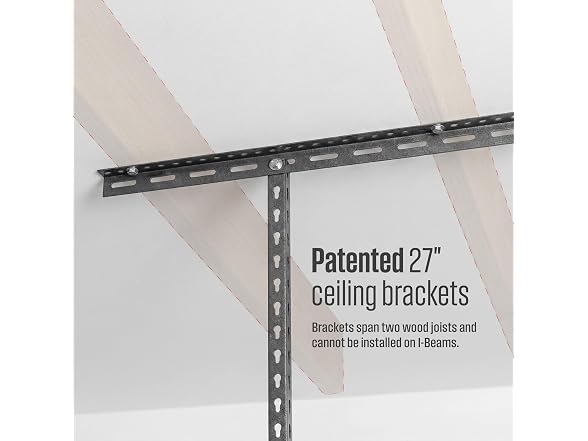 SafeRacks Gray 4x8 Overhead Storage Rack