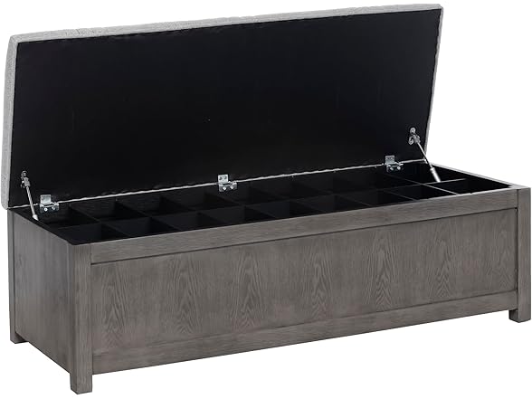 The Sole Secret 50" Wide Shoe Storage Bench Organizer