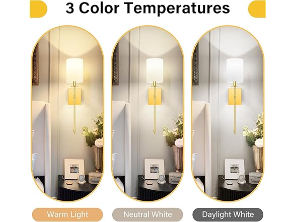 Bosceos Gold Wall Sconce 2-Pack White Shade