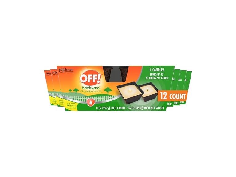 OFF! Backyard Citronella Scented Candle