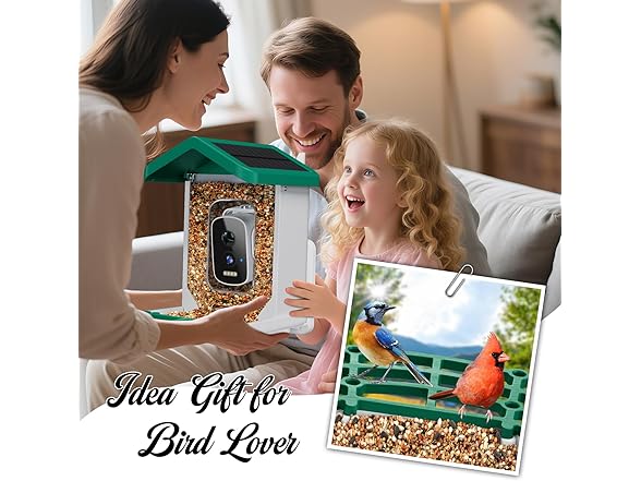 Niuberber Smart Bird Feeder with Camera