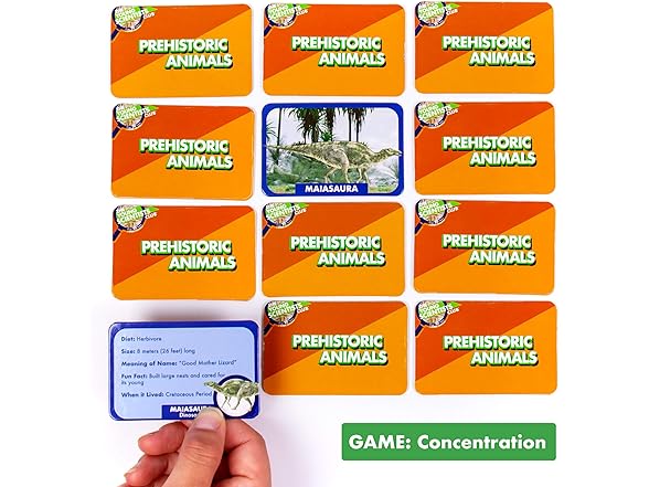 The Young Scientist Prehistoric Animal Card Games