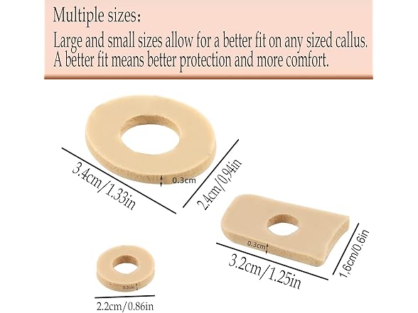 Reppkyh Foam Callus Cushions Toe Pads