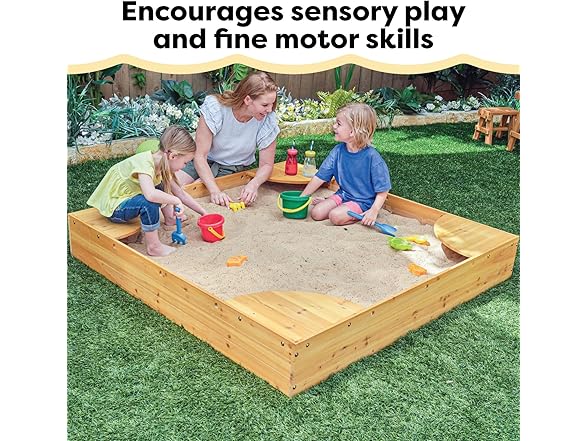 KidKraft Wooden Backyard Sandbox