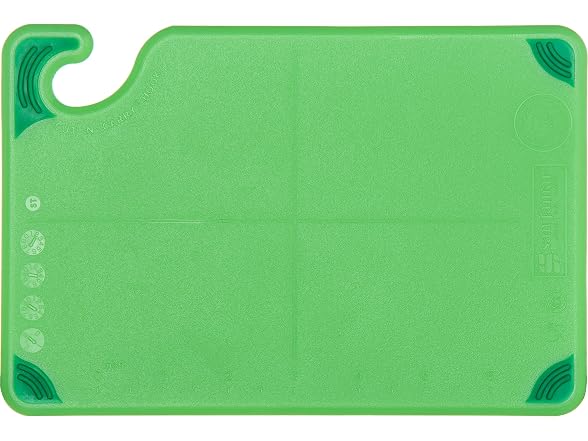 San Jamar Saf-T-Grip Cutting Board with Molded-in Ruler