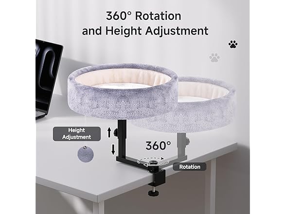 360° Cat Desk Bed