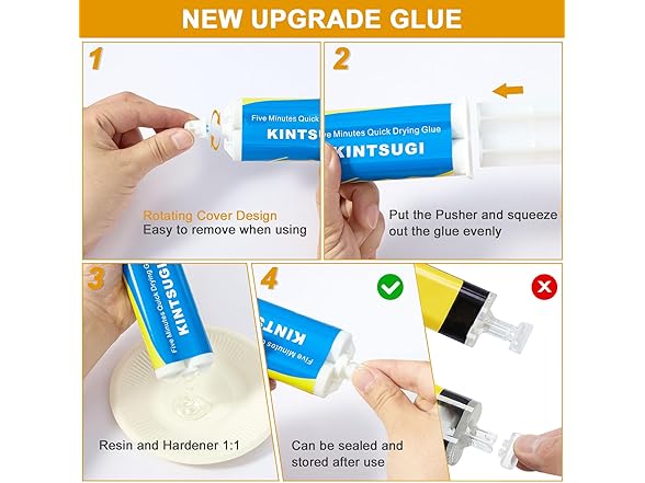 deuvuo Kintsugi Repair Kit Gold