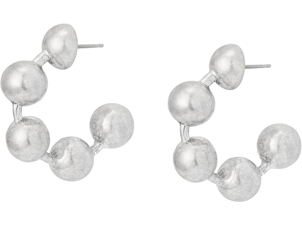 AllSaints Women's Ebby Ball Chain Hoop Earrings