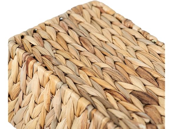 Suptinwear Wicker Storage Basket with Liner and Handles