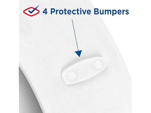 Clorox Elongated Plastic Toilet Seat with Easy-Off Hinges