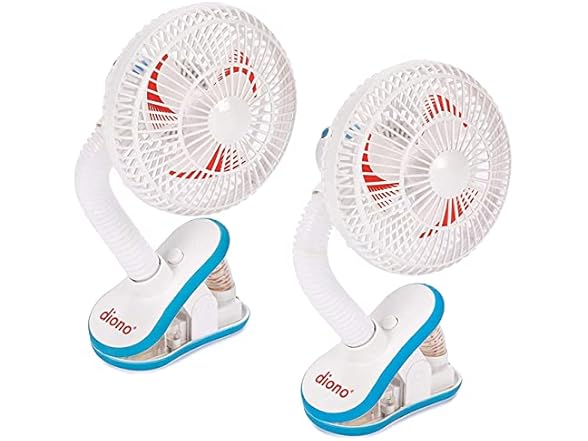 Diono Clip On Stroller Fans, Pack of 2
