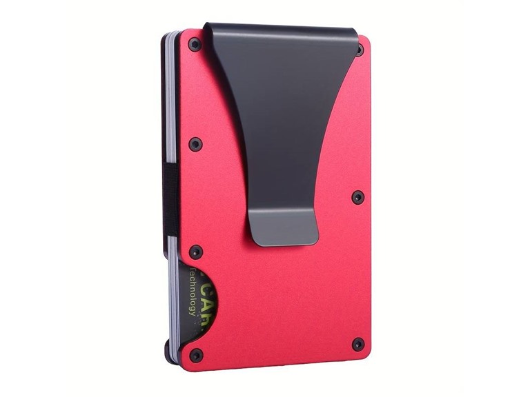 MFD SG-CardHolder-Red RFID Blocking Slim Money Clip Red