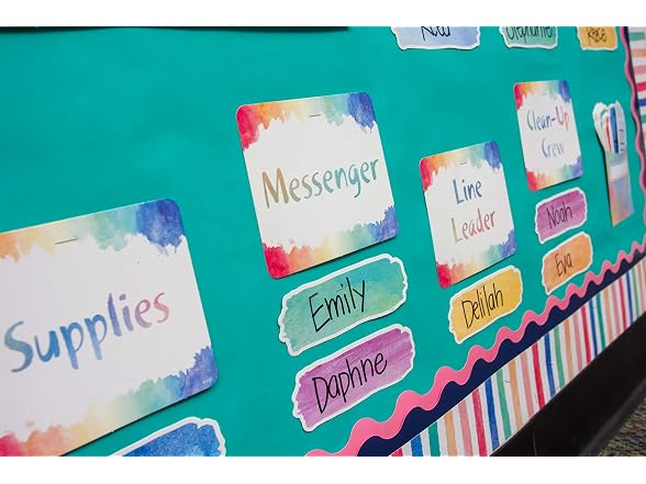 Teacher Created Resources Watercolor Classroom Jobs