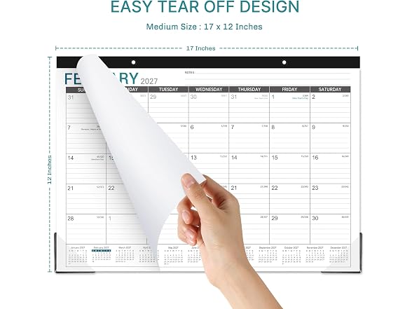 Lortarl 2026-2027 Desk Calendar - Desk Calendar L
